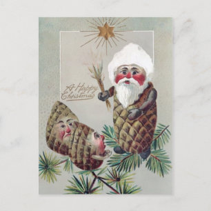 Vintage viktorianisches Weihnachten Postkarte