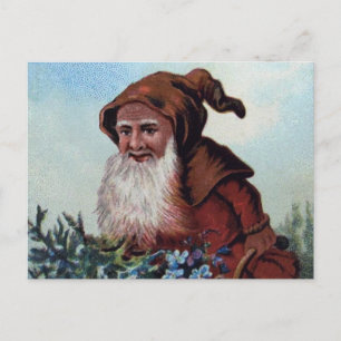 Vintage viktorianisches Weihnachten Postkarte