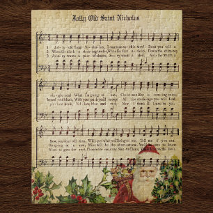 Vintage viktorianisches Weihnachten Puzzle
