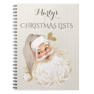 Vintage viktorianisches Weihnachtsmann-To-Do-Gesch Notizblock