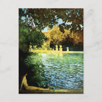 Vintage Villen und Gärten: Der Pool Postkarte