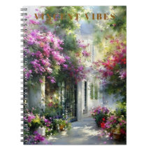Vintage Vincent Stil Garten Spiralblock