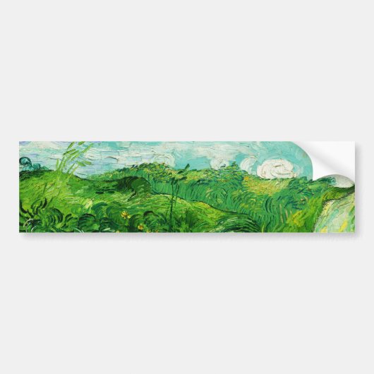 Vintage Vincent Van Gogh Green Wheat Fields Autoaufkleber (Vorne)