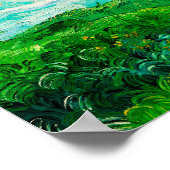Vintage Vincent Van Gogh Green Wheat Fields Poster (Ecke)