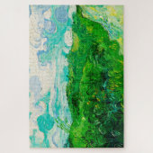 Vintage Vincent Van Gogh Grüne Weizenfelder Puzzle (Vertikal)