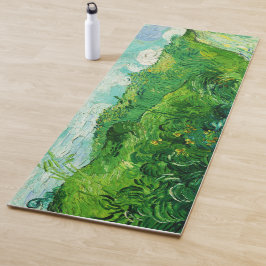Vintage Vincent Van Gogh-Grüne Weizenfelder Yogamatte