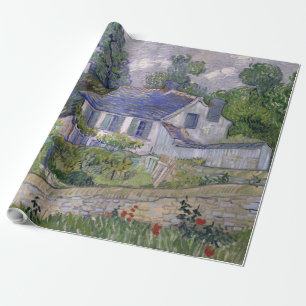 Vintage Vincent van Gogh Häuser in Auvers Verpacku Geschenkpapier