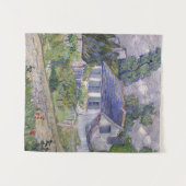 Vintage Vincent van Gogh-Häuser in Auvers Wandteppich (Vorderseite (Horizontal))