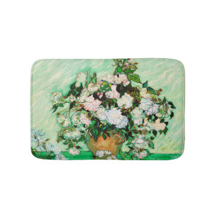 Vintage Vincent Van Gogh-Rose (1890) Badematte