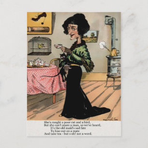 Vintage Vinegar Valentinstag Postkarte