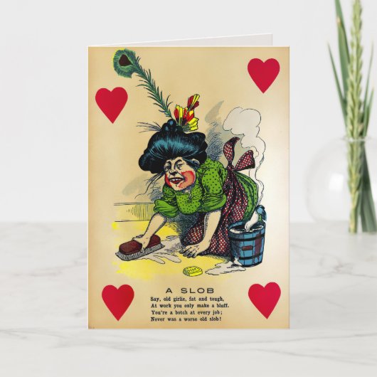 Vintage Vinegarine Valentine Card Feiertagskarte (Vorderseite)