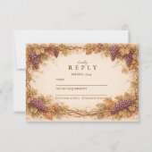 Vintage Vineyard Graduation Party RSVP Karte (Vorderseite)