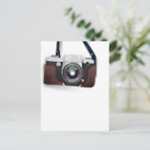 Vintage Vintage Kamera Postkarte (Stehend Vorderseite)