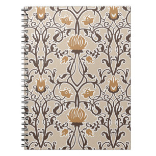 Vintage Vintage nahtlose Blume Notizblock