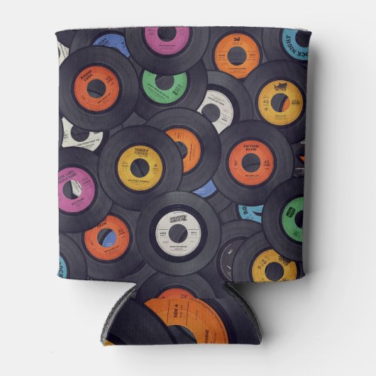 Vintage Vinyl Platten - Hintergrund Dosenkühler (Vorderseite)