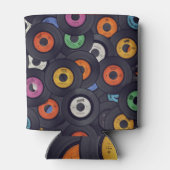 Vintage Vinyl Platten - Hintergrund Dosenkühler (Rückseite)