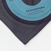Vintage Vinyl Platten - Hintergrund Fleecedecke (Ecke)