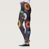 Vintage Vinyl Platten - Hintergrund Leggings (Links)