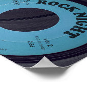 Vintage Vinyl Platten - Hintergrund Poster (Ecke)