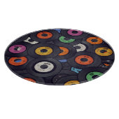 Vintage Vinyl Platten - Hintergrund Schneidebrett (Ecke)