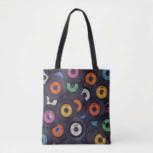 Vintage Vinyl Platten - Hintergrund Tasche