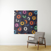 Vintage Vinyl Platten - Hintergrund Wandteppich (Beispiel)