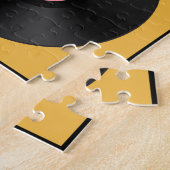 Vintage Vinyl Platten Retro Hintergrund Puzzle (Seite)