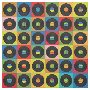 Vintage Vinyl Platten Retro Music Colorado Stoff