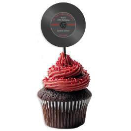 Vintage Vinyl Record Geburtstagsparty Sticker - Re