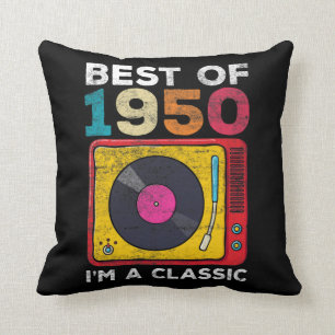 Vintage Vinyl zum 70. Geburtstag 1950 Geboren 70 J Kissen