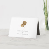 Vintage Vinylaufzeichnung (red) Karte (Rückseite)