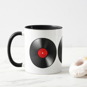 Vintage Vinylaufzeichnungs-Kaffee-Tasse Tasse
