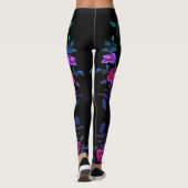 Vintage Violett-Rose Leggings (Rückseite)