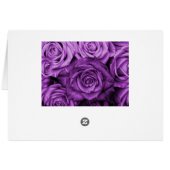 Vintage Violett-Rose-Tischnummer (Rückseite Horizontal)