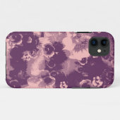 Vintage violette Blume Case-Mate iPhone Hülle (Rückseite (Horizontal))