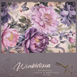 Vintage violette Blumen und Schmetterlinge Dekorat Seidenpapier<br><div class="desc">Vintage violette Blumen und Schmetterlinge Dekoupage Gewebepapier Wrap deine Geschenke in der sanften Eleganz unserer "Vintagen violetten Blumen und Schmetterlinge dekoupage Gewebe Papier". Dieses mit üppigen, antiken Blüten in einer Palette von sanften Purpur und Pinks geschmückte Papier ist ein Liebe-Brief an die vergangene Zeit der Blumenromantik. Ideal für anspruchsvolle decoupage...</div>
