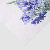 Vintage violette Blumen Wasserfarbe Seidenpapier (Ausschnitt)