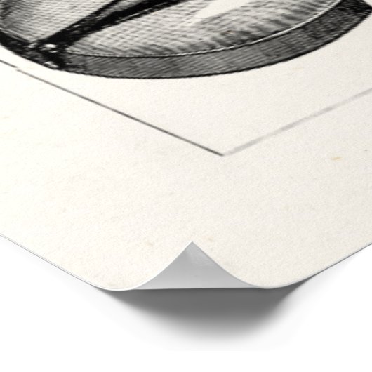 Vintage Violine Cello String Musikinstrumente Poster (Ecke)