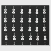 Vintage Violine Geschenkpapier (Flach)
