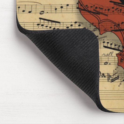 Vintage Violine Mousepad (Ecke)
