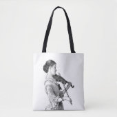 Vintage Violinistin Tasche (Vorderseite)