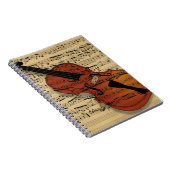 Vintage-Violinmusik Notizblock (Rechte Seite)