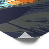 Vintage Virginia Beach Poster (Ecke)