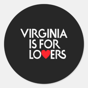 Vintage Virginia ist für Liebhaber Runder Aufkleber