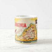 Vintage Virginia Karte Tasse (Mittel)