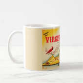 Vintage Virginia Karte Tasse (Links)