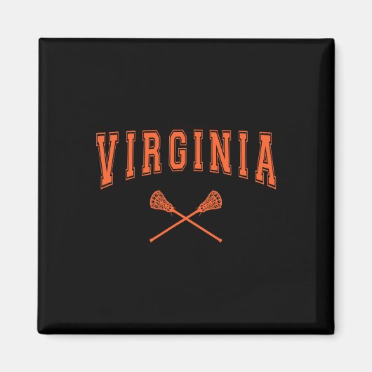 Vintage Virginia Lacrosse Magnet (Vorne)