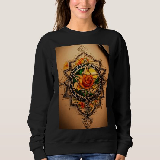Vintage Visionen, handgefertigt Sweatshirt (Vorderseite)
