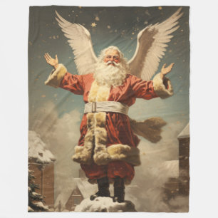 Vintage Visionen Weihnachtsblanket geerbt Fleecedecke