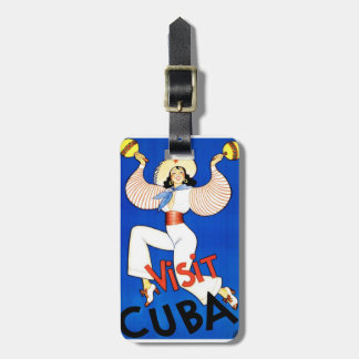 Vintage Visit Cuba Gepäckanhänger